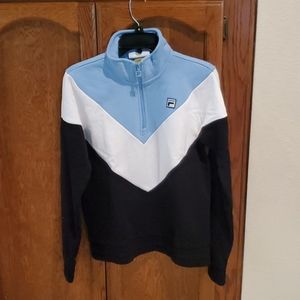 FILA Pull Over Sweater  with Zipper  Neck
